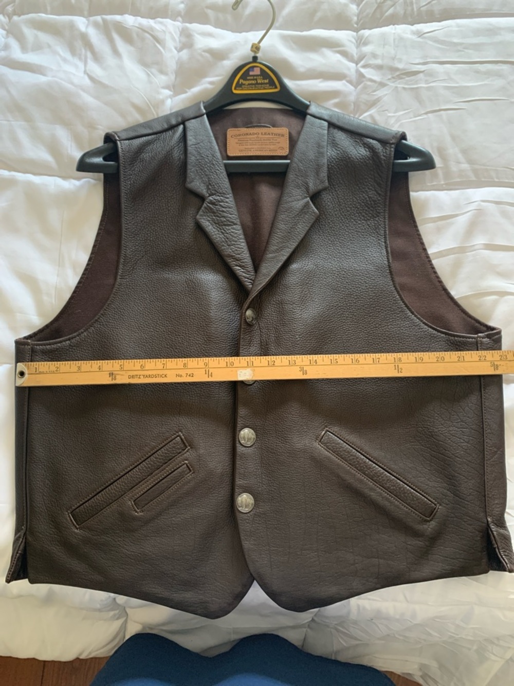 Coronado Leather Brown Leather Holster Vest - Picture 10 of 16